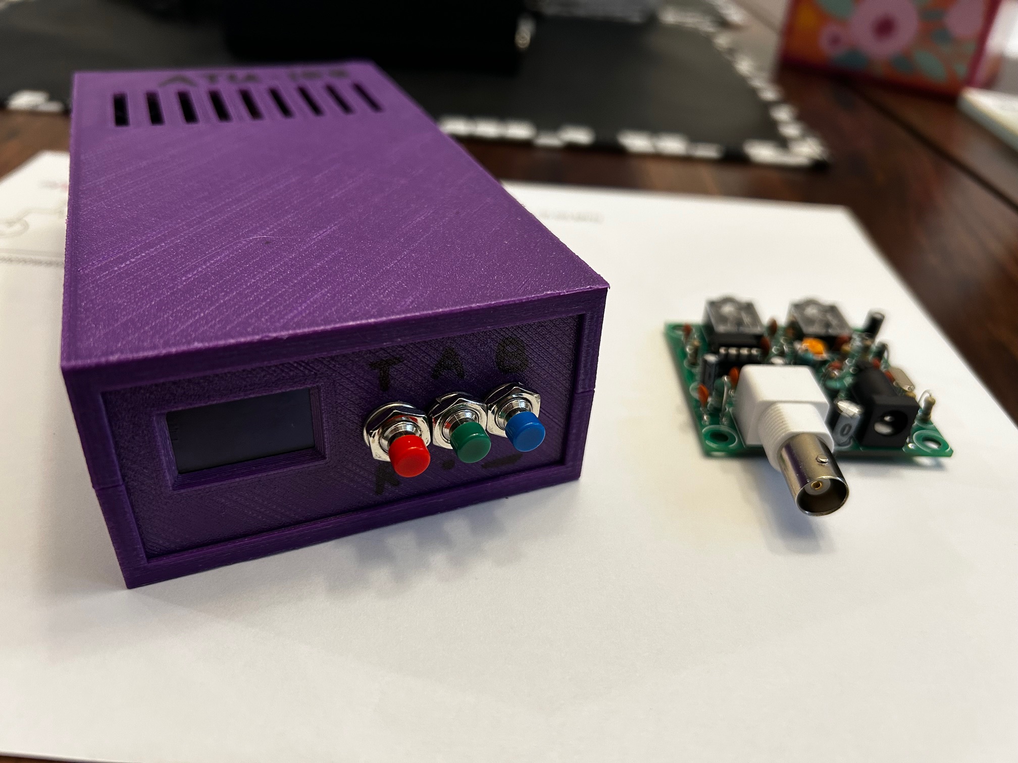 The ATU-100 in purple, and the Pixie